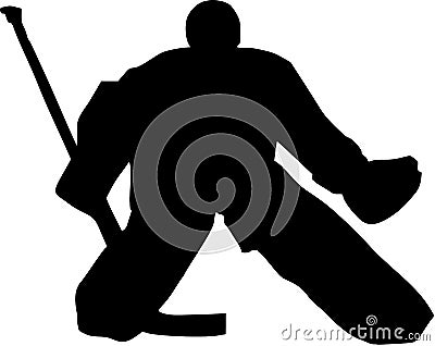 Hockey Goalie Vector Illustration