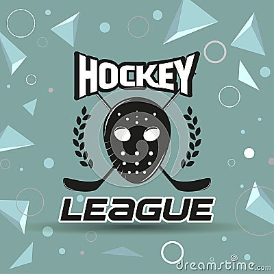 Hockey Label Vector Illustration