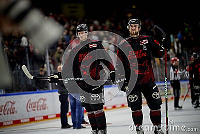 Hockey match of Penny DEL Koelner Haie - Red Bull Muenchen at Lanxess Arena Editorial Stock Photo