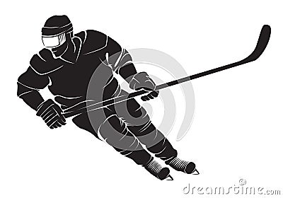 Hockey player Vector Illustration