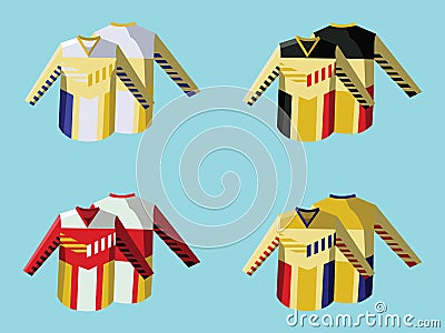 Hockey Sportswear Uniform Vector Illustration