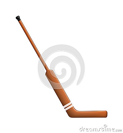 Hockey stick for goalie Vector Illustration