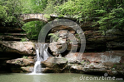 Hocking Hills Waterfall Stock Photo