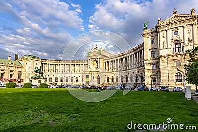 Hofburg palace at sunset, Vienna, Austria Stock Photo