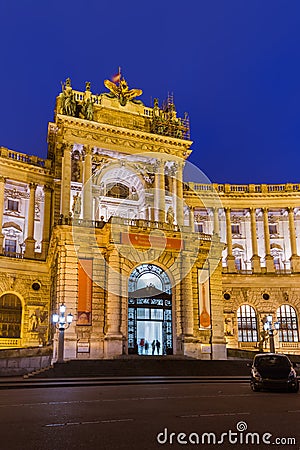 Hofburg palace in Vienna Austria Editorial Stock Photo