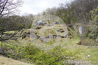 Hoffmann Kiln at Mealbank Quarry, Ingleton. Stock Photo