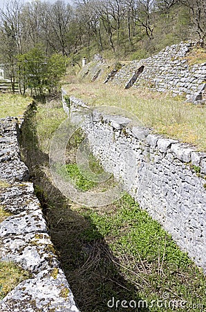 Hoffmann Kiln at Mealbank Quarry, Ingleton. Stock Photo