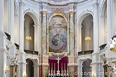 Hofkirche Dresden Stock Photo