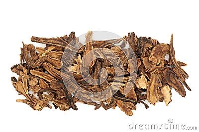 Hog Fennel Root Herb Chinese Herbal Plant Medicine Stock Photo