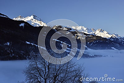 Archenkopf, Thannkopfl, Grosses Wiesbachhorn and Tristkogel, Hohen Tauern, Salzburger Land, Austria Stock Photo