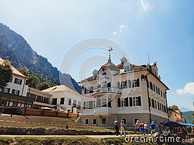 HOHENSCHWANGAU, Germany - June 27, 2019: Villa Jagerhaus a four star hotel Editorial Stock Photo