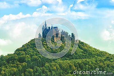 Hohenzollern castle in the Black Forest, Germany Stock Photo