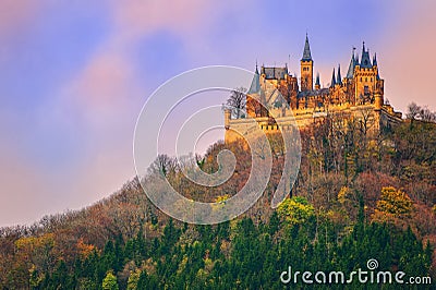 Hohenzollern castle, Stuttgart, Germany Stock Photo