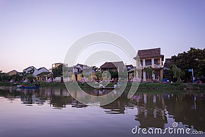 Corners of the ancient town Hoi an in Vietnam. Stock Photo