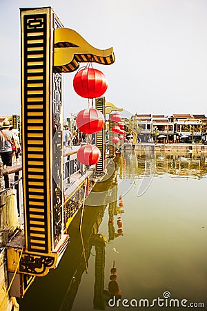 HOI AN, QUANG NAM, VIETNAM, April 26th, 2018: Lantern in hoi an Vietnam. Editorial Stock Photo