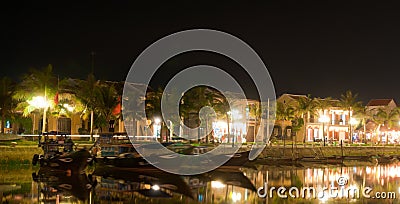 Hoi an town at night,vietnam Stock Photo