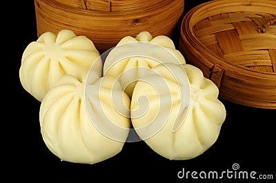 Hoisin Duck Bao Buns Stock Photo