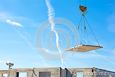 Hoisting works Stock Photo