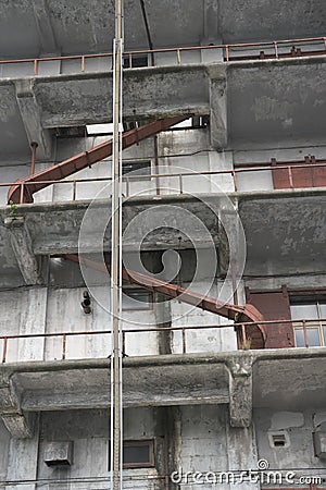 Old warehouse of Hokkaican along Otaru canal in Otaru, Hokkaido, Japan Editorial Stock Photo