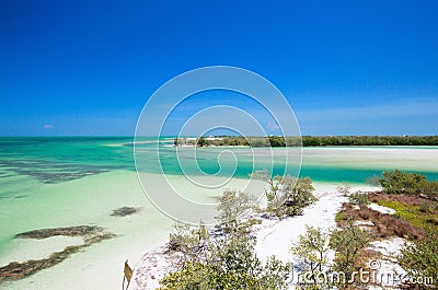 Holbox island in Mexico Stock Photo