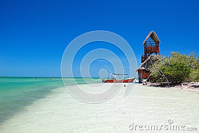 Holbox island in Mexico Stock Photo