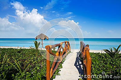 Holbox Island turquoise in Quintana Roo Mexico Stock Photo