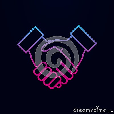 Hold hand nolan icon. Simple thin line, outline vector of team work icons for ui and ux, website or mobile application Stock Photo