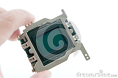 Holding CMOS sensor Stock Photo