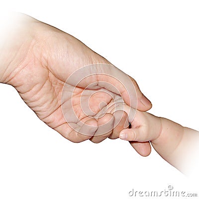 Holding hands Stock Photo