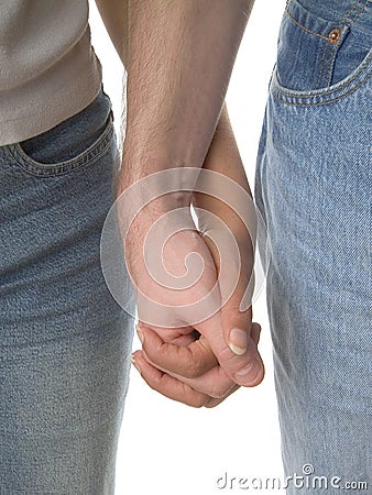Holding hands Stock Photo