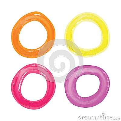 Hole color set Vector Illustration