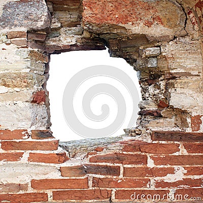 Hole In Wall Stock Photo