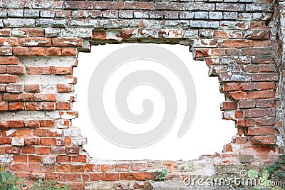 Hole In Wall Stock Photo