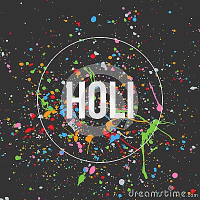 Holi Banner Design for Indian Festival Vector Illustration