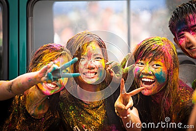 Holi Festival of Colors Editorial Stock Photo