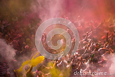 Holi Festival Editorial Stock Photo