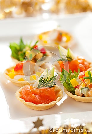 Holiday Appetizers Stock Photo