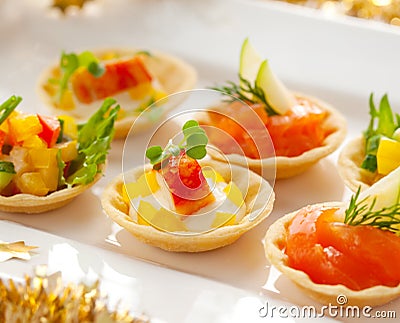 Holiday Appetizers Stock Photo