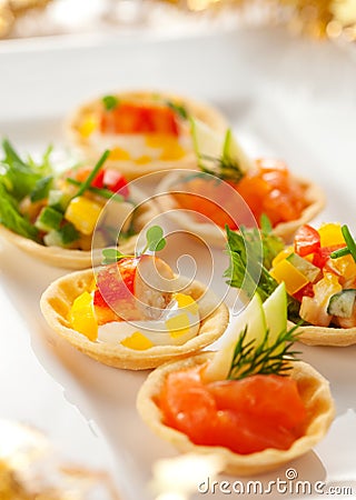 Holiday Appetizers Stock Photo