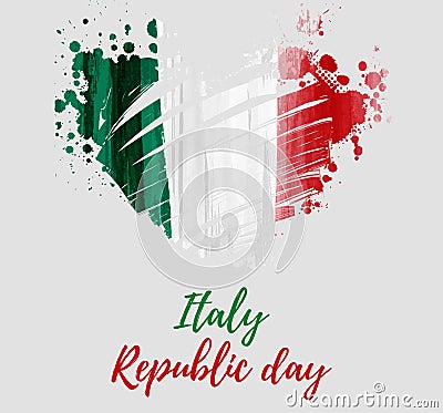 Festa della Repubblica - Italian Republic Day. Vector Illustration