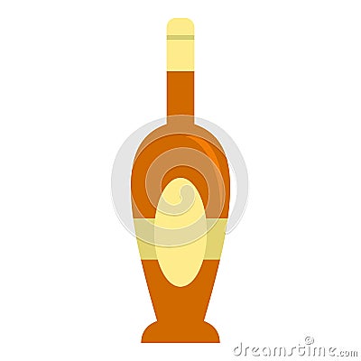 Holiday bottle icon isolated Vector Illustration