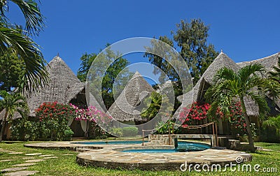 Holiday bungalows, Kenya Stock Photo