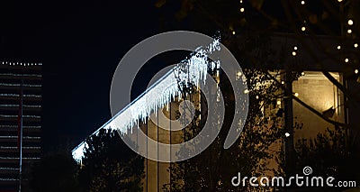 Tirana Christmas Decoration Stock Photo