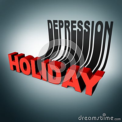 Holiday Depression Concept Stock Photo