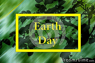 Holiday Earth Day poster Stock Photo