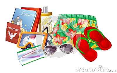 Holiday essentials Vector Illustration