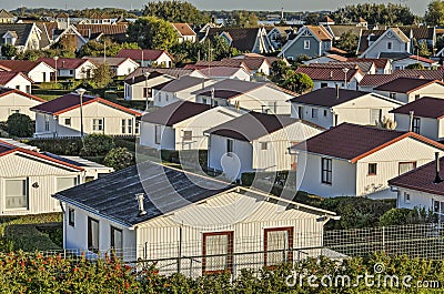 Holiday homes in Holland Editorial Stock Photo