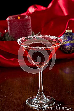 Holiday Martini Stock Photo