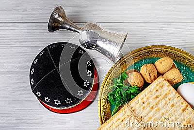 holiday matzoth celebration matzoh jewish passover bread torah Stock Photo