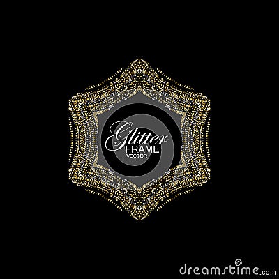 Holiday paillettes decoration Vector Illustration